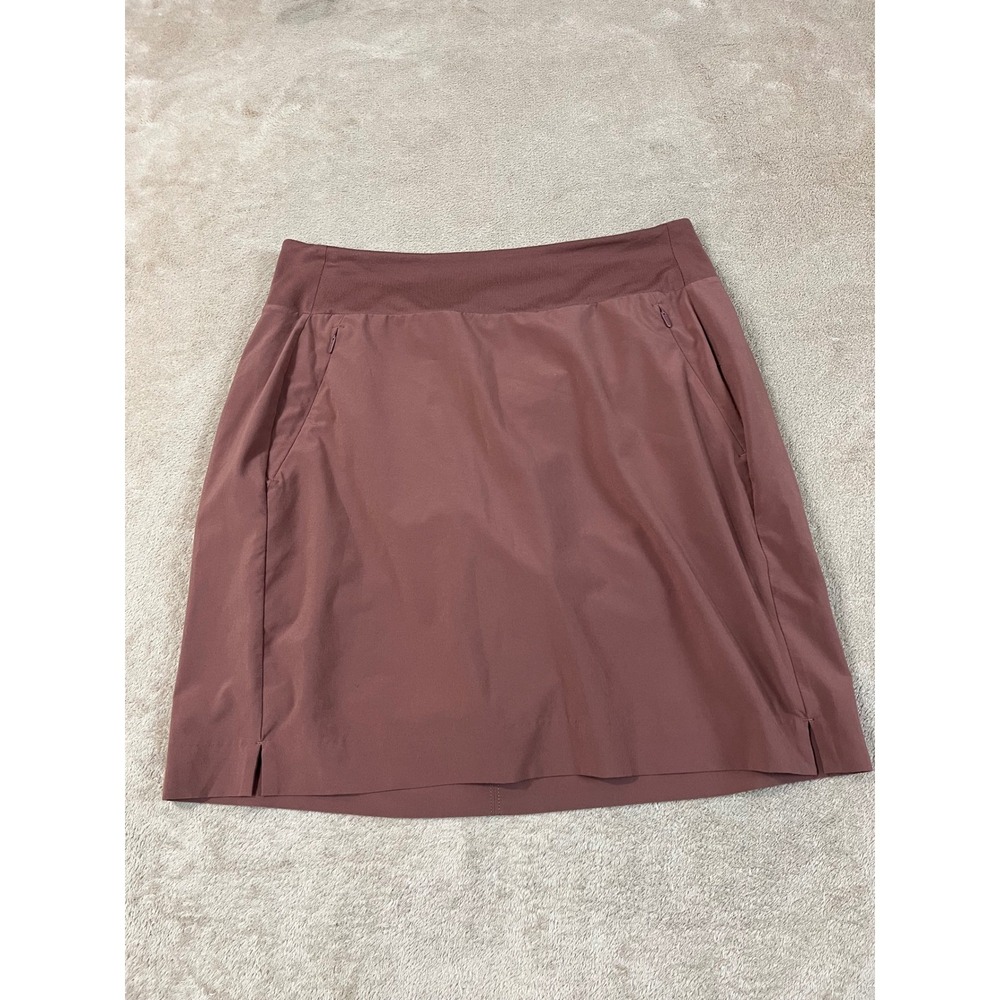 Athleta Soho Skort Women's Size 6T Tall Brown Active Golf Tennis Skirt Lined EUC